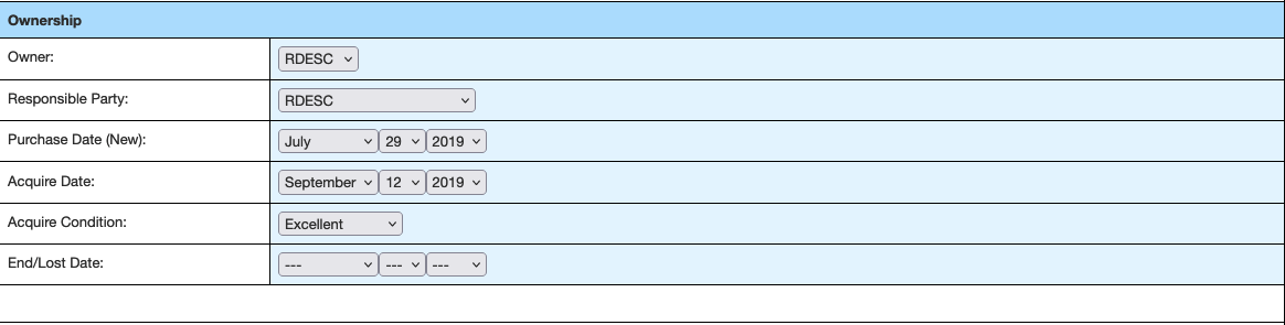 Ownership Information